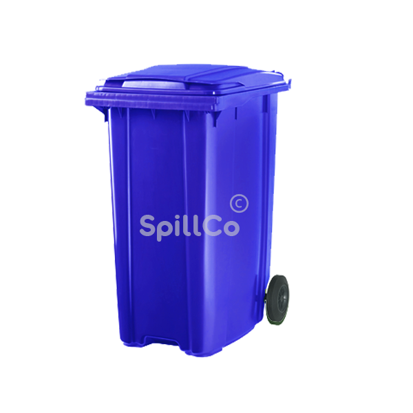 360 ltr mobile garbage bin blue