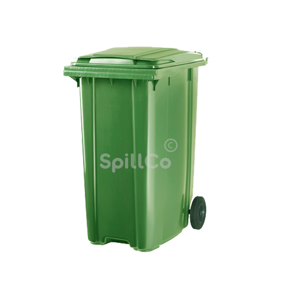 360 ltr mobile garbage bin green
