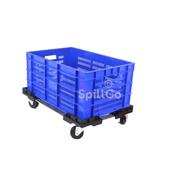 Perforated crates 60x40x28.5cm dolly